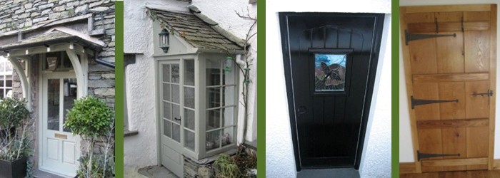 Wooden Doors and Porches across Cumbria and the Lake District